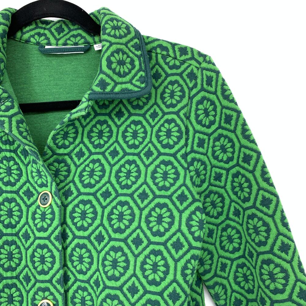 Isaac Mizrahi Live Jacket Women's Size XS Button Front Long Sleeve Green - Picture 3 of 7